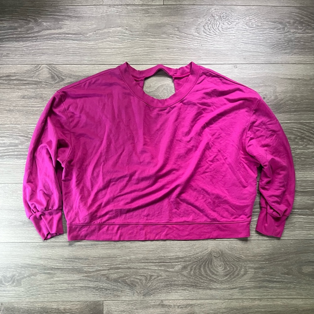 Athleta Women's Crew Neck Sweater - Fuchsia